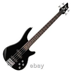 3/4 Chicago Bass Guitar by Gear4music Black