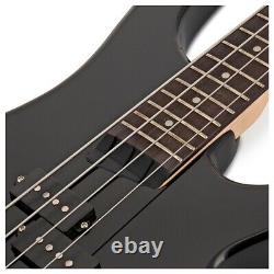 3/4 Chicago Bass Guitar by Gear4music Black