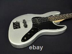 3/4 Haze HSJB 19580MSBH Silver-Grey 4-String Electric Jazz Bass Guitar +Free Bag