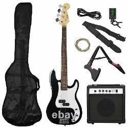 3rd Avenue Electric Bass Guitar 4 String with Amp and Accessories