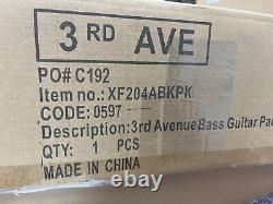 3rd Avenue Full Size 4/4 Electric Bass Guitar Beginner Pack Kit XF204ABKPK