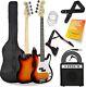 3rd Avenue Full Size 4/4 Electric Bass Guitar Beginner Pack Kit With 15w