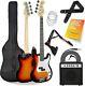 3rd Avenue Full Size 4/4 Electric Bass Guitar Beginner Pack Kit With 15w Amp