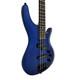 4/4 Haze 4-string Electric Bass Guitar, Metallic Blue +free Bag, Strap Sbg-385jb
