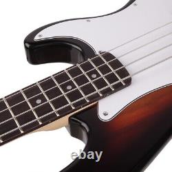 4 String Electric Bass Guitar Beginner Pack Kit with Bag Strap Amp Wire Kits