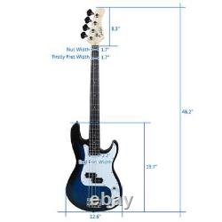 4 String Electric Bass Guitar- Glarry GP Adjustable Bridge Wrench Tool Full Bag
