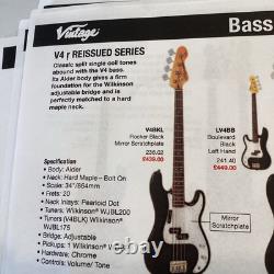 4-String Electric Bass Guitar (V4 BLACK) 1/2 RRP