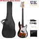 4 Strings Gp Electric Bass Guitar With 20w Amp Speaker Bag Strap Cord Kit Full Set