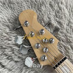 6 String Electric Guitar, JB Bass Guitar, White Colour, Maple Neck, Maple Fretboard