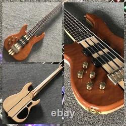 A14 Custom Solid Body Left-Handed Electric Bass Guitar Quilted Maple Top