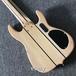 A14 Custom Solid Body Left-Handed Electric Bass Guitar Quilted Maple Top