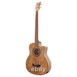 Acoustic Electric Bass Guitar 41'' Cutaway Electric Acoustic Bass 4 Strings WithEQ