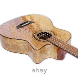 Acoustic Electric Bass Guitar 41'' Cutaway Electric Acoustic Bass 4 Strings WithEQ