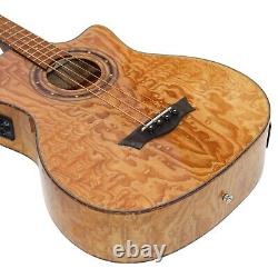 Acoustic Electric Bass Guitar 41'' Cutaway Electric Acoustic Bass 4 Strings WithEQ