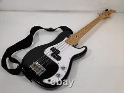 Antiquity AQ-PB Black Three-Quarter Size Mini 4 String Bass Guitar