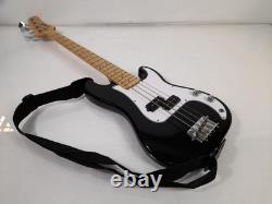 Antiquity AQ-PB Black Three-Quarter Size Mini 4 String Bass Guitar