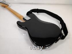 Antiquity AQ-PB Black Three-Quarter Size Mini 4 String Bass Guitar