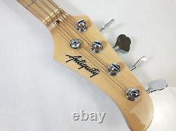 Antiquity AQ-PB Black Three-Quarter Size Mini 4 String Bass Guitar