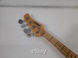 Antiquity AQ-PB Black Three-Quarter Size Mini 4 String Bass Guitar