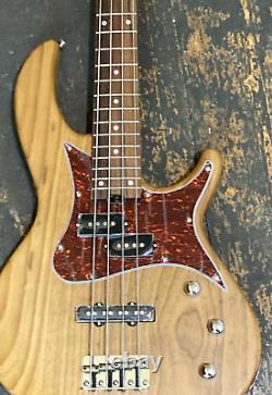 Aria Detroit 313 MK2 Electric Bass Guitar Open Pore Natural GREAT PRICE