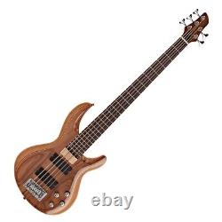 Aria Pro 11 5 string bass guitar used Beautiful Walnut