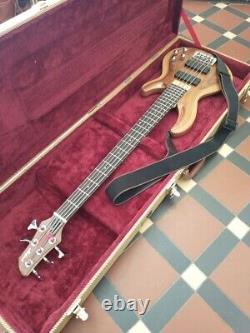 Aria Pro 11 5 string bass guitar used Beautiful Walnut