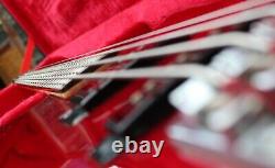 Aria Pro 2 Bass Guitar Mij Active/passive Pickups See Through Red Korean H Case