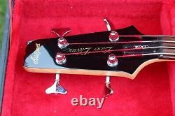 Aria Pro 2 Bass Guitar Mij Active/passive Pickups See Through Red Korean H Case