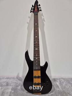 Aria Pro II 6 String Avante 24 Fret Electric Bass Guitar Black