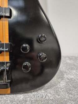Aria Pro II 6 String Avante 24 Fret Electric Bass Guitar Black