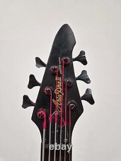 Aria Pro II 6 String Avante 24 Fret Electric Bass Guitar Black