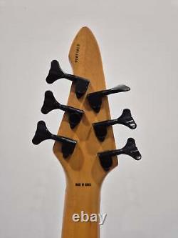 Aria Pro II 6 String Avante 24 Fret Electric Bass Guitar Black