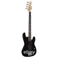 Artist APB Black Bass Guitar with Accessories