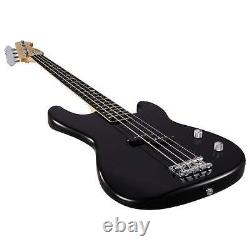 Artist APB Black Bass Guitar with Accessories