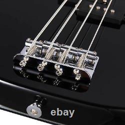 Artist APB Black Bass Guitar with Accessories