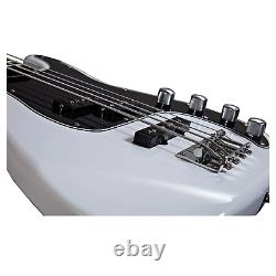 Artist Vintage Hybrid P-J styled Bass White + Case