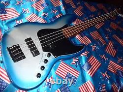 Awesome Squier Contemporary Active Jazz Bass Sky Blue Metallic, Fully Set Up