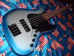 Awesome Squier Contemporary Active Jazz Bass Sky Blue Metallic, Fully Set Up