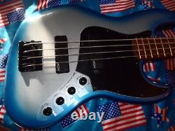 Awesome Squier Contemporary Active Jazz Bass Sky Blue Metallic, Fully Set Up