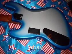 Awesome Squier Contemporary Active Jazz Bass Sky Blue Metallic, Fully Set Up
