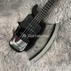 Axe Bass Gene Simmons 4 String Electric Bass Guitar Rosewood Fretboard Black