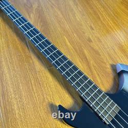 Axe Shape Bass Silver Burst Electric Guitar Black Fretboard Chrome Hardware