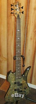 B. C. Rich Mockingbird Plus 5 String Electric Bass Guitar