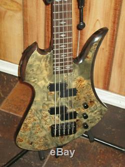 B. C. Rich Mockingbird Plus 5 String Electric Bass Guitar