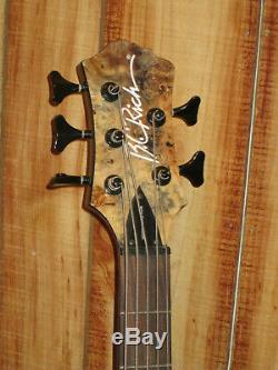 B. C. Rich Mockingbird Plus 5 String Electric Bass Guitar