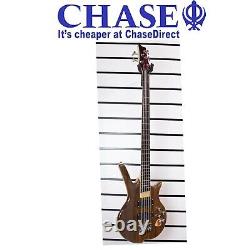 Bass Guitar Electric 5 String Shine SB205NA Walnut Top Maple Body Active! Y30