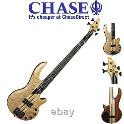 Bass Guitar Electric Active Tanglewood Canyon II 2 Long Scale Thru Neck Maple