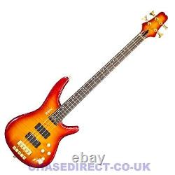 Bass Guitar Electric Shine 4 String SB614 Soapbar Pickups Maple Top Active Y31