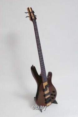 Bass Guitar Shine Electric 4 String Through Neck Fusion Style Pickups Brown Z-54