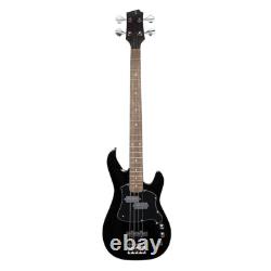 Bass Guitar Stagg Silveray P Series, Black SVY P-FUNK BLK Sale